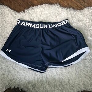 Under Armour Blue and White Athletic Shorts